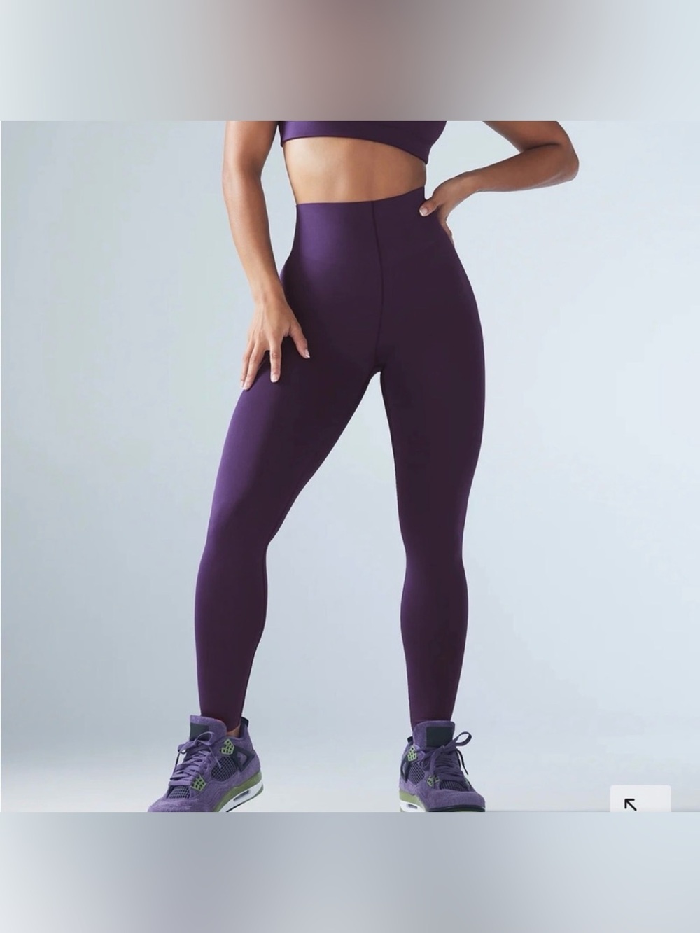 Savage X Fenty Women’s Size XS Hotline High Waist Athletic Leggings Purple Plum